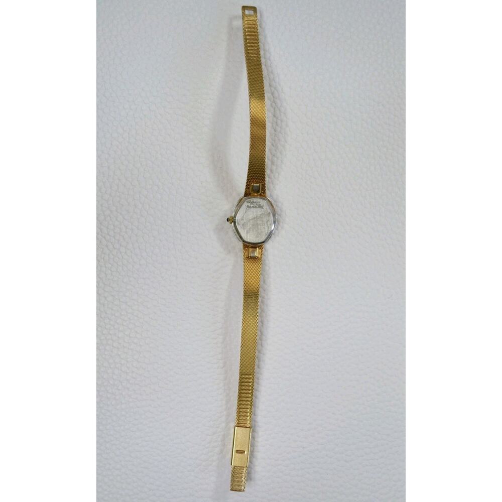 Vintage Dufonte Lucien Piccard Women's Gold Tone Oval Quartz Watch - Picture 11 of 16